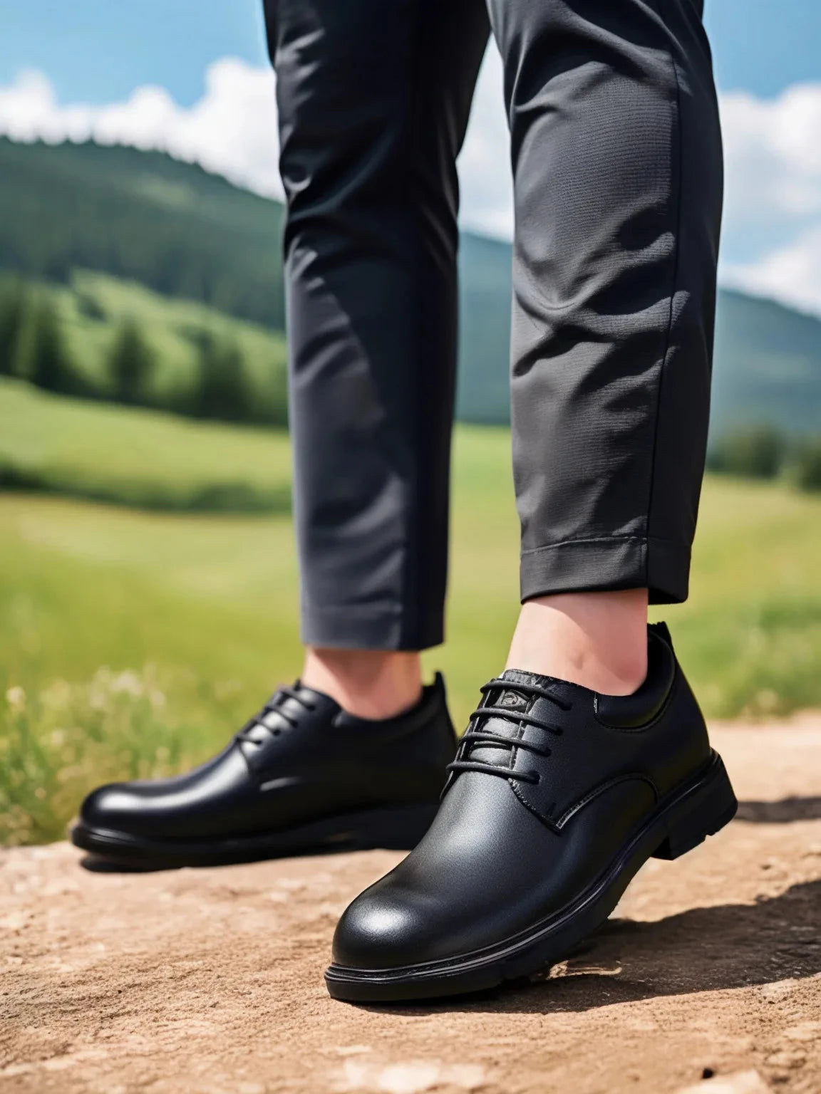 Business Wedding Men Leather Shoes British Formal Elevator Height Increase Insole 6CM Lift Dress Daily Plus Size 35-47 Nous Moda Masculina