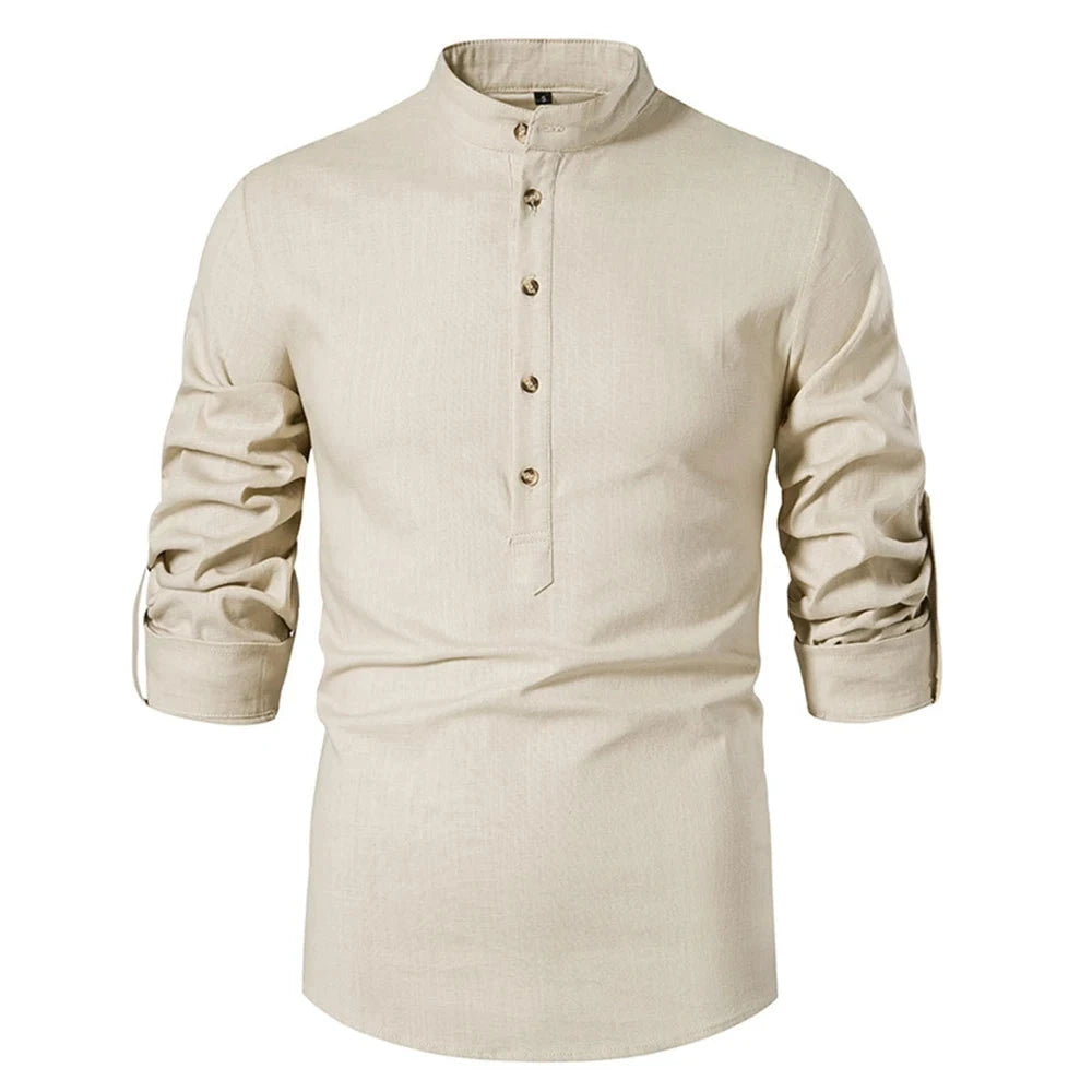 Camisa Casual Algodão Troover camisa Nous