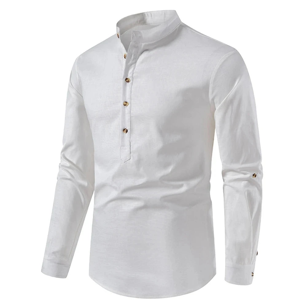 Camisa Casual Algodão Troover camisa Nous