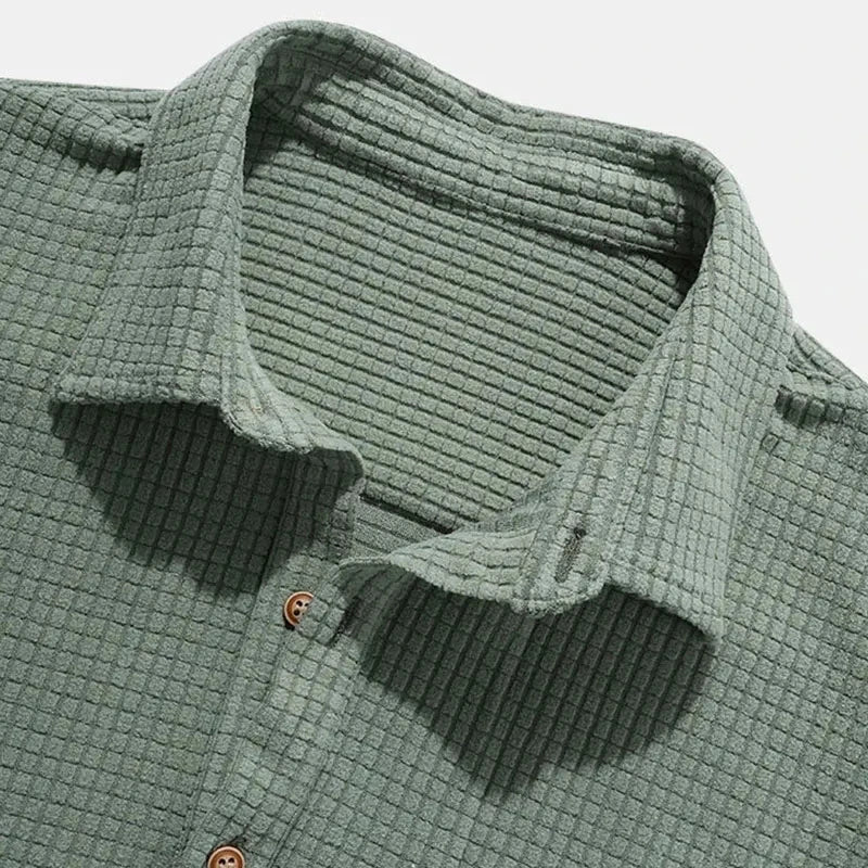 Camisa Casual Retrô Streetwear Camisa Casual Retrô Streetwear Nous Moda Masculina