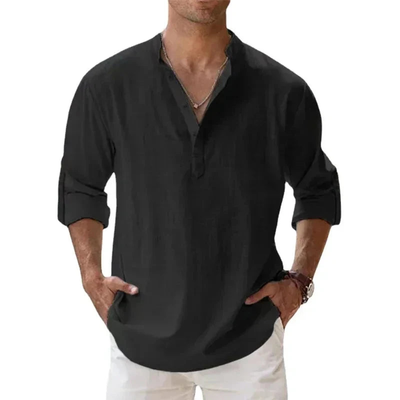 Camisa de Algodão Premium Nous camisa Nous Preto XXXL