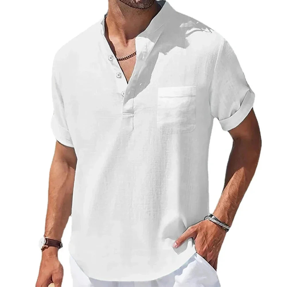 Camisa de Linho Maragogi Camisa de Linho Maragogi Nous Moda Masculina Branco M