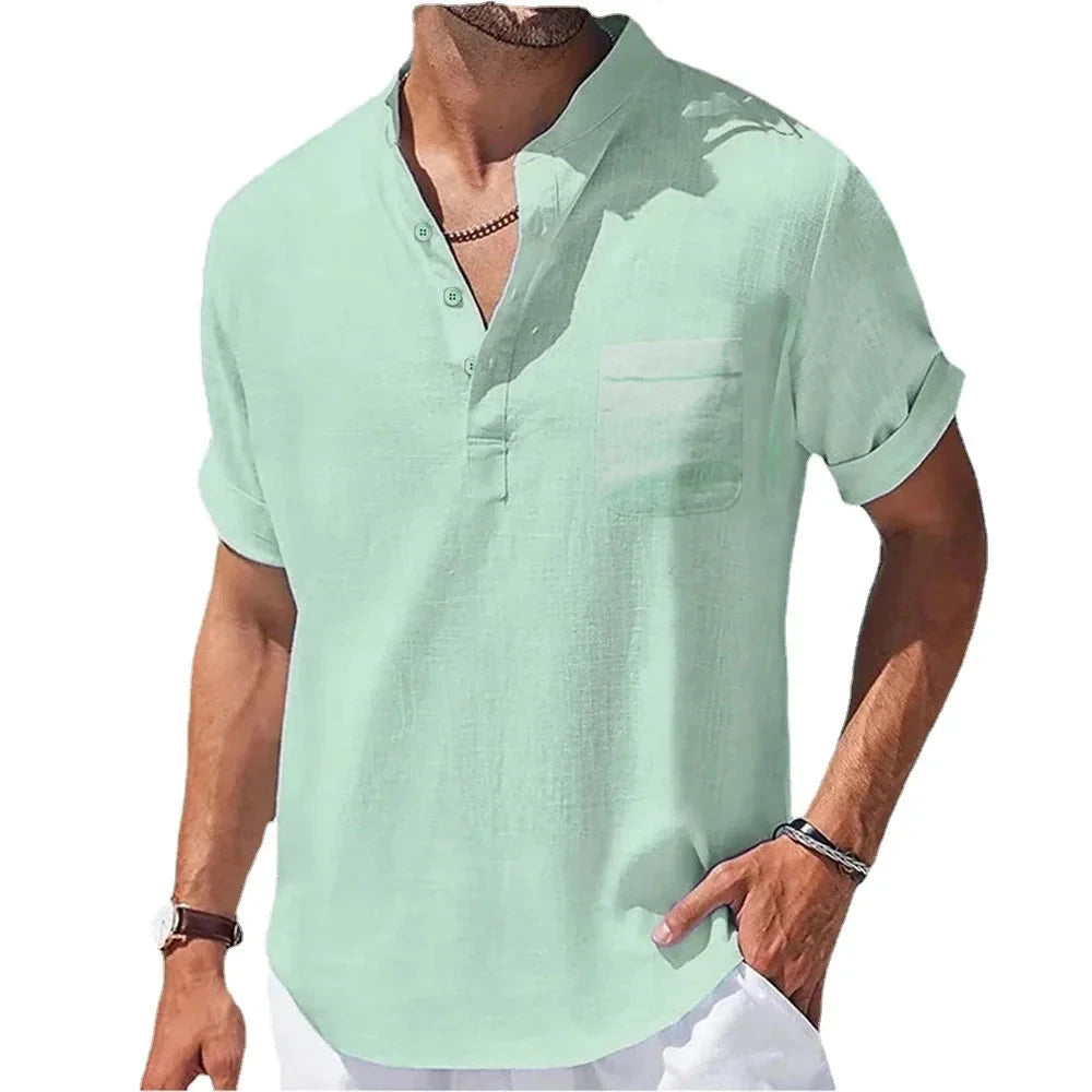 Camisa de Linho Maragogi Camisa de Linho Maragogi Nous Moda Masculina Verde M
