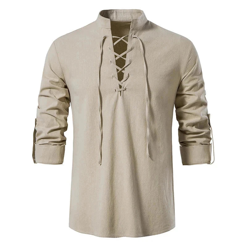 Camisa de Linho Scottish Vintage Camisa de Linho Scottish Vintage VINNCI Store Caqui M