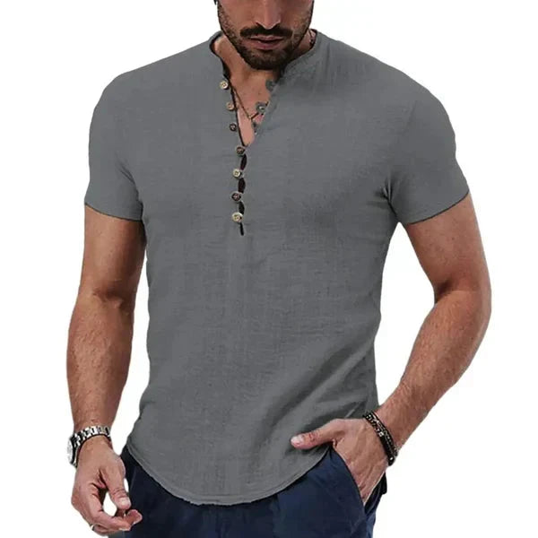 Camisa de Linho Urban Fashion Camisa de Linho Urban Fashion Nous Moda Masculina Cinza M
