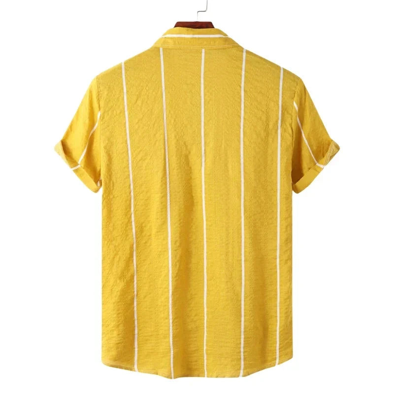 Camisa Listrada Summer Hawaiian Camisa Listrada Summer Hawaiian Nous Moda Masculina