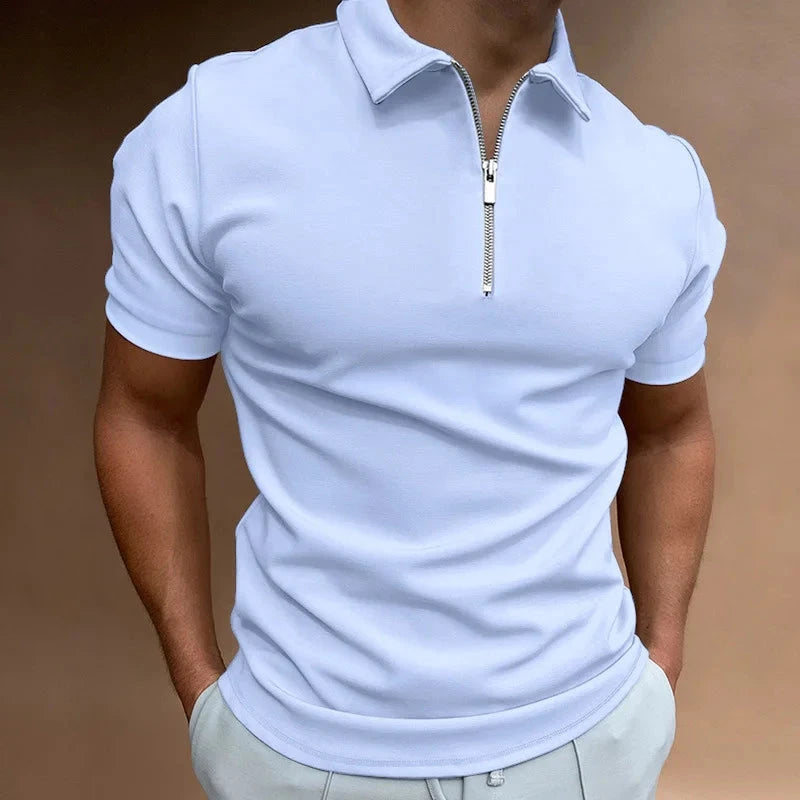 Camisa Polo Masculina American Camisa Polo Masculina American Nous Moda Masculina Azul Claro M