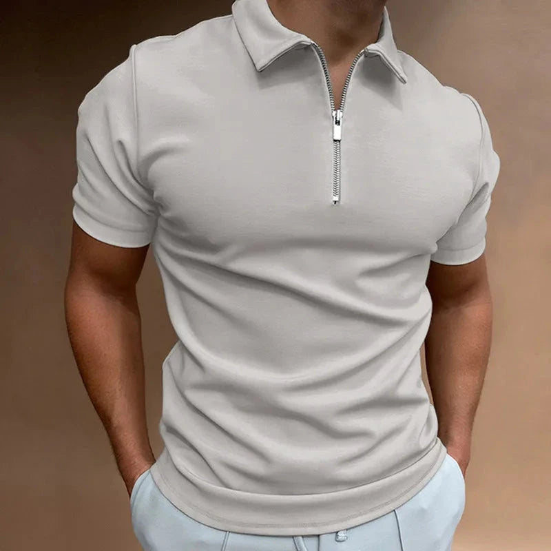 Camisa Polo Masculina American Camisa Polo Masculina American Nous Moda Masculina Cinza M