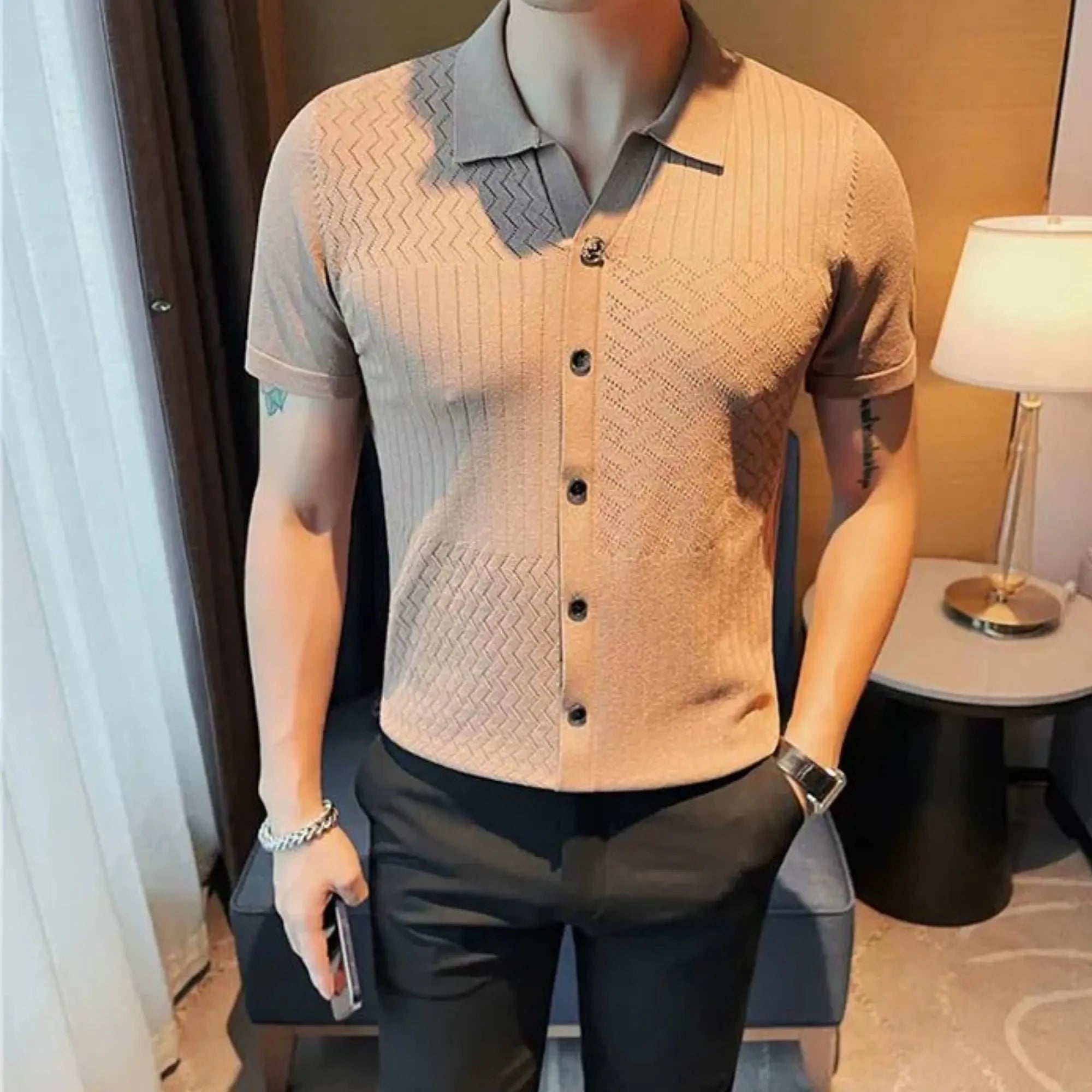 Camisa Polo Masculina Vintage Elegant Camisa Polo Masculina Vintage Elegant Nous Moda Masculina