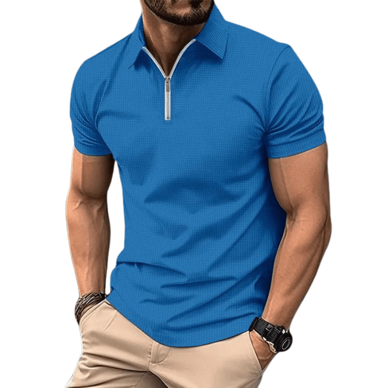 Camisa Polo Streetwear Summer Camisa Polo Streetwear Summer Nous Moda Masculina Azul M