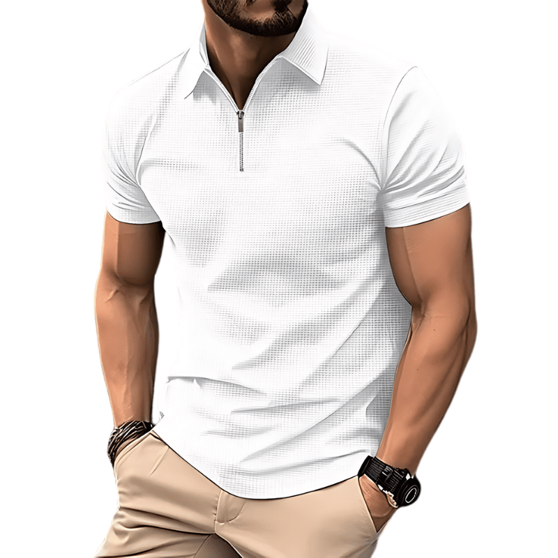 Camisa Polo Streetwear Summer Camisa Polo Streetwear Summer Nous Moda Masculina Branca M