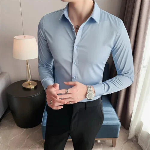 Camisa Social Treend Nous camisa Nous Azul Claro Asian S 40-48KG