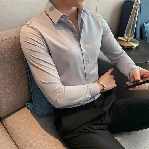 Camisa Social Treend Nous camisa Nous Verde Claro Asian 7XL 100-110KG