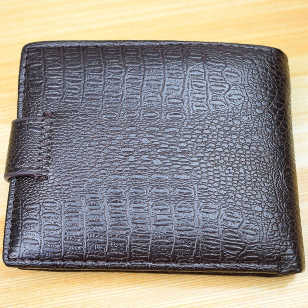 Carteira Masculina de Couro com Botão - Elegance Carteira Masculina de Couro com Botão - Elegance Nous Moda Masculina