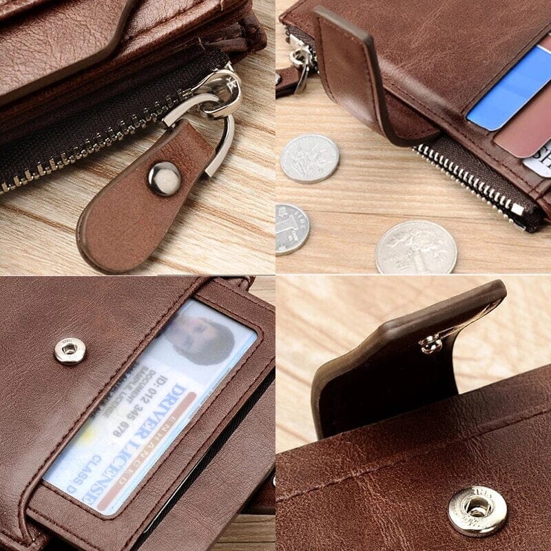 Carteira Masculina de Couro Dylan Carteira Masculina de Couro Dylan Nous Moda Masculina