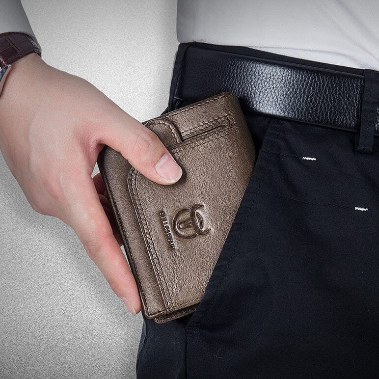 Carteira Masculina de Couro Kalel Carteira Masculina de Couro Kalel Nous Moda Masculina
