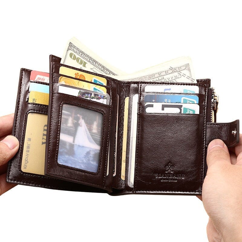 Carteira Masculina de Couro Manbag Carteira Masculina de Couro Manbag Nous Moda Masculina