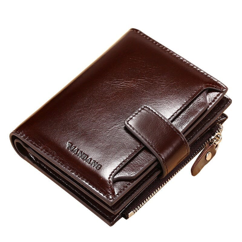 Carteira Masculina de Couro Manbag Carteira Masculina de Couro Manbag Nous Moda Masculina