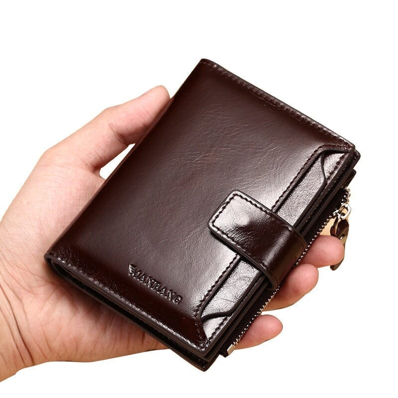 Carteira Masculina de Couro Manbag Carteira Masculina de Couro Manbag Nous Moda Masculina