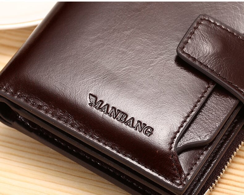 Carteira Masculina de Couro Manbag Carteira Masculina de Couro Manbag Nous Moda Masculina