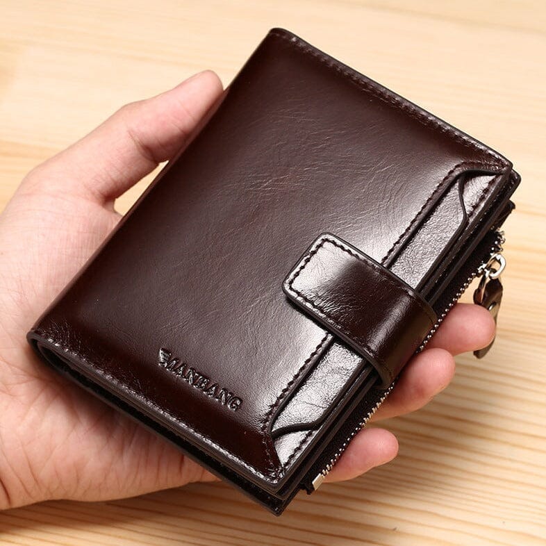 Carteira Masculina de Couro Manbag Carteira Masculina de Couro Manbag Nous Moda Masculina