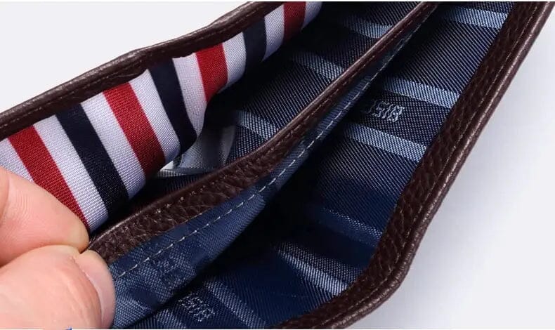 Carteira Masculina de Couro Vision Denim Carteira Masculina de Couro Vision Denim Nous Moda Masculina