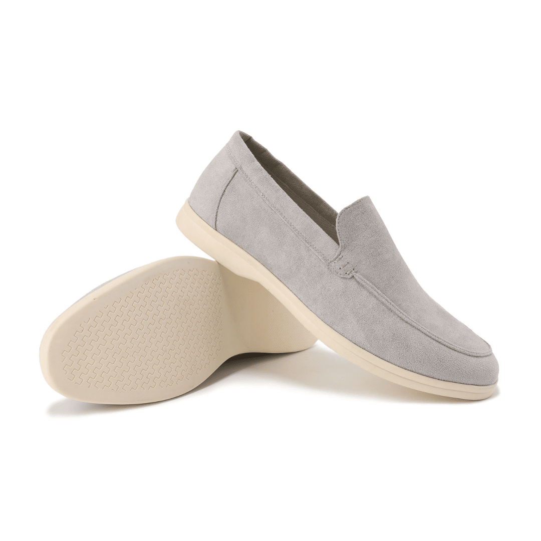 Mocassim Old Money de Camurça Masculino Vinnci Mocassim Old Money de Camurça Masculino Vinnci Nous Moda Masculina Cinza 37