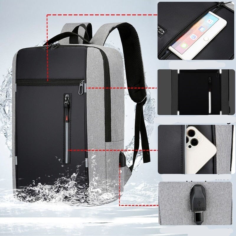 Mochila Executiva Improve - Notebook 15`, Impermeável e Porta USB Mochila Executiva Improve Nous Moda Masculina