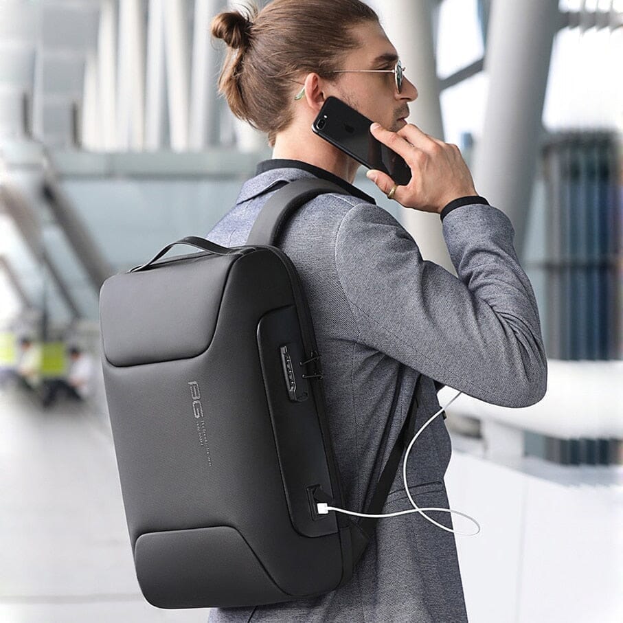 Mochila Executiva Luxxy - Notebook 15`, Impermeável, Porta USB e Trava TSA Mochila Executiva Luxxy Nous Moda Masculina