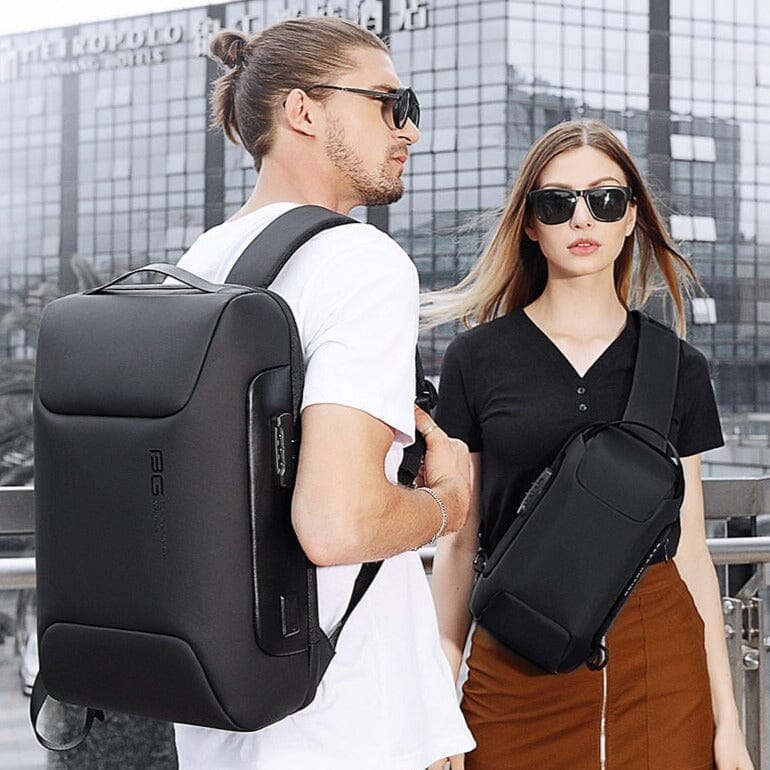 Mochila Executiva Luxxy - Notebook 15`, Impermeável, Porta USB e Trava TSA Mochila Executiva Luxxy Nous Moda Masculina