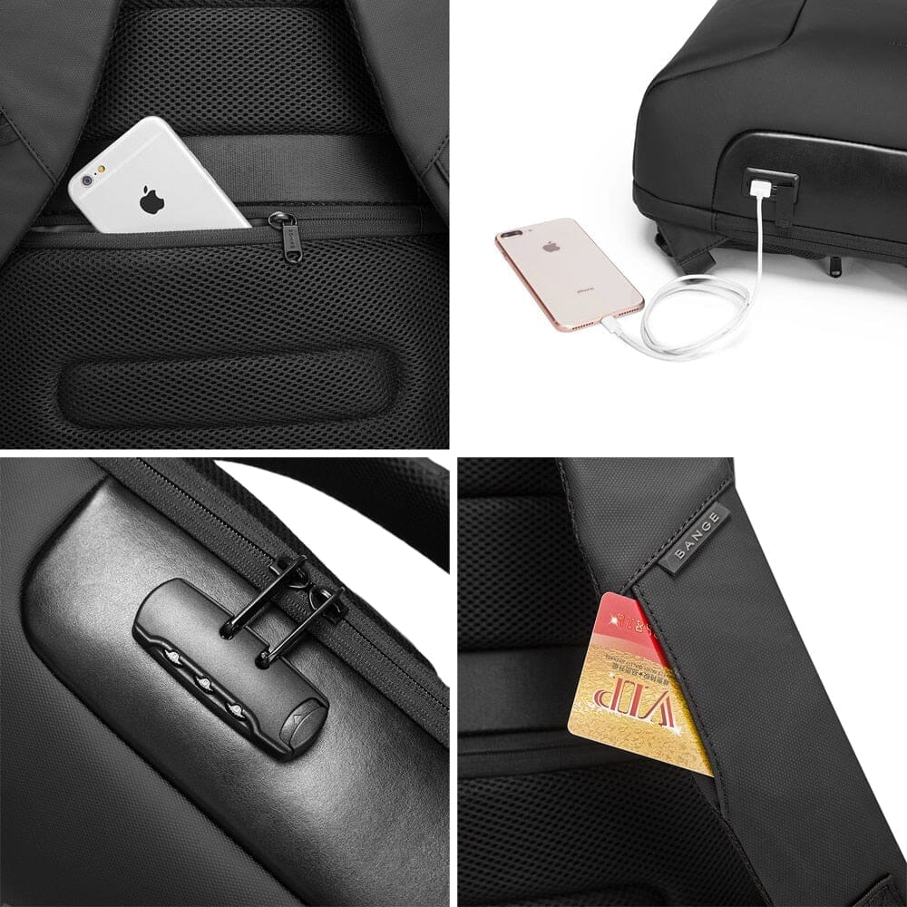 Mochila Executiva Luxxy - Notebook 15`, Impermeável, Porta USB e Trava TSA Mochila Executiva Luxxy Nous Moda Masculina