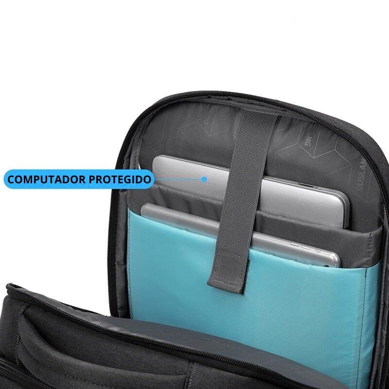 Mochila Executiva Michigan - Notebook 17`, Impermeável e Porta USB Mochila Executiva Michigan Nous Moda Masculina