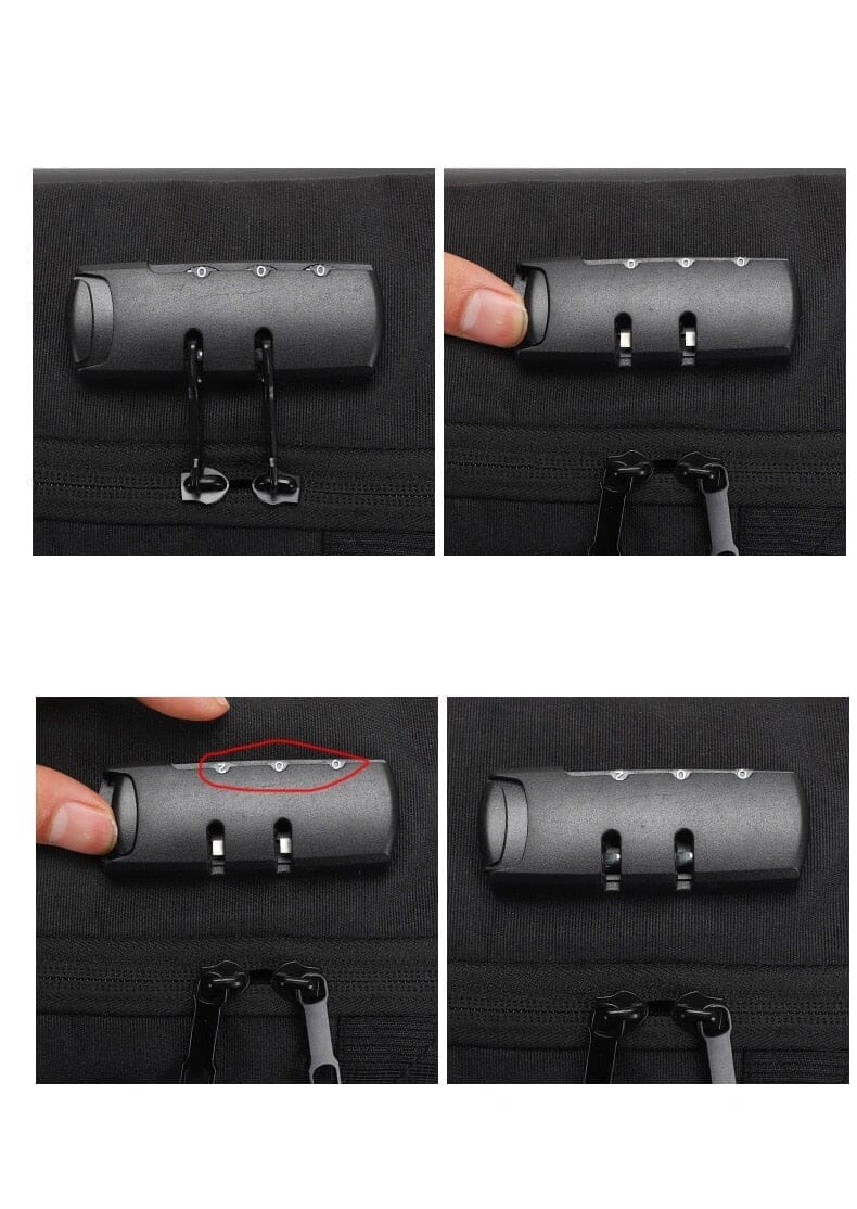 Mochila Executiva Minimal - Notebook 15`, Impermeável, Porta USB e Trava TSA Mochila Executiva Minimal Nous Moda Masculina