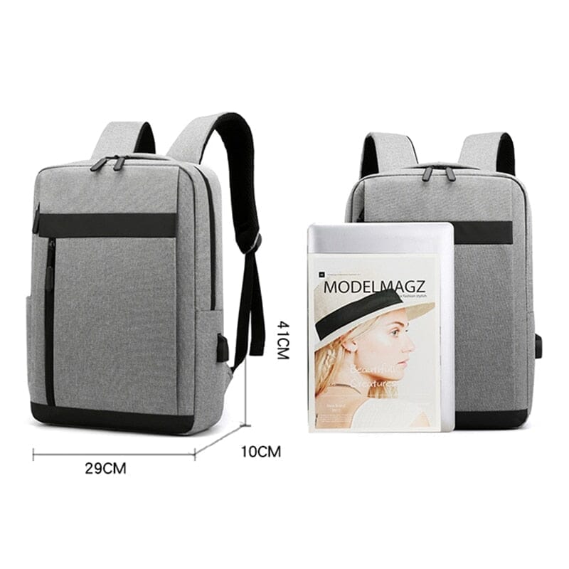 Mochila Executiva Smart - Notebook 15`, Porta USB Mochila Smart à Prova D'água Nous Moda Masculina