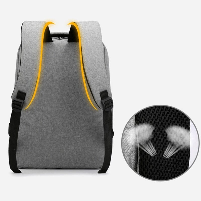 Mochila Executiva Smart - Notebook 15`, Porta USB Mochila Smart à Prova D'água Nous Moda Masculina