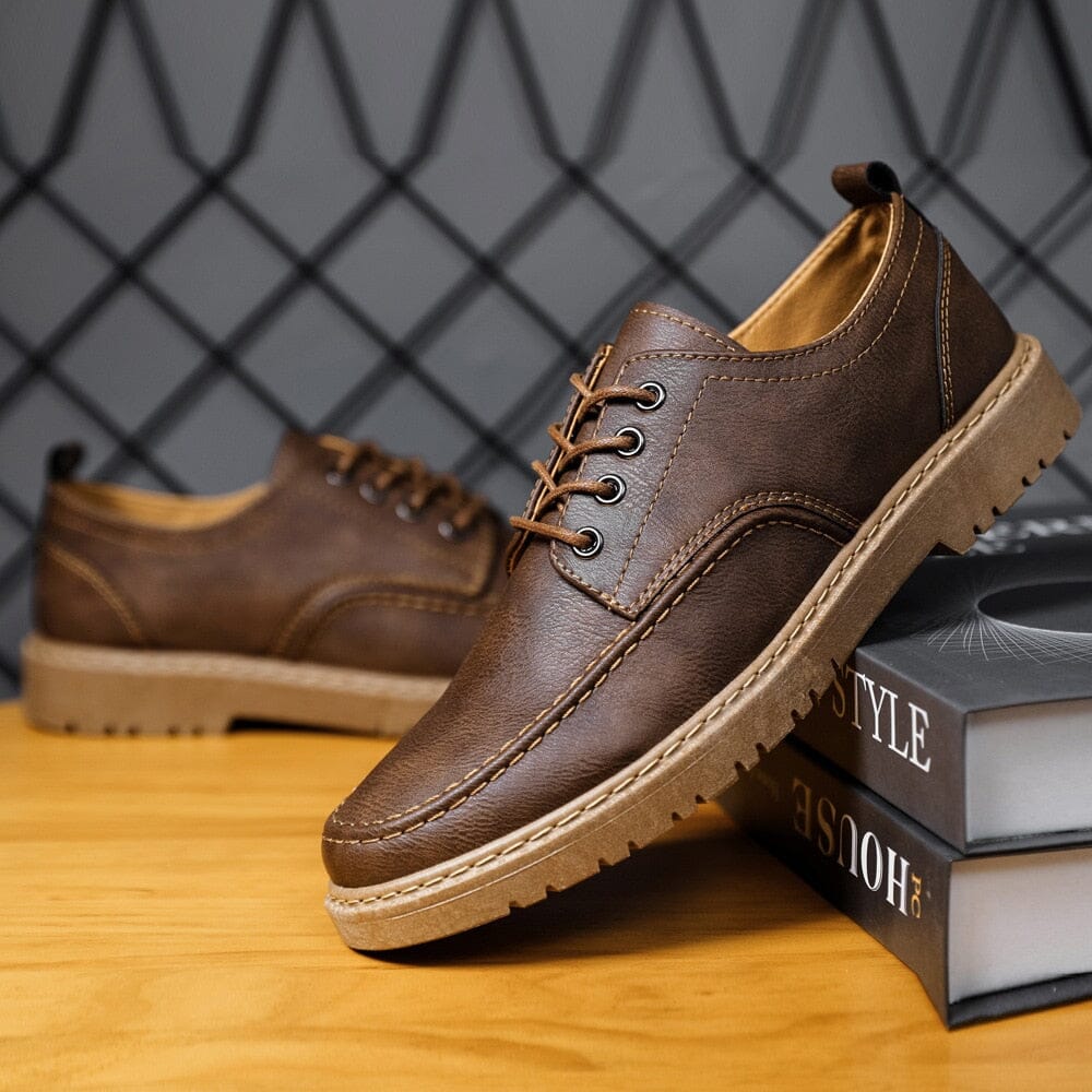 Sapato de Couro Vintage Sapato de Couro Vintage Nous Moda Masculina