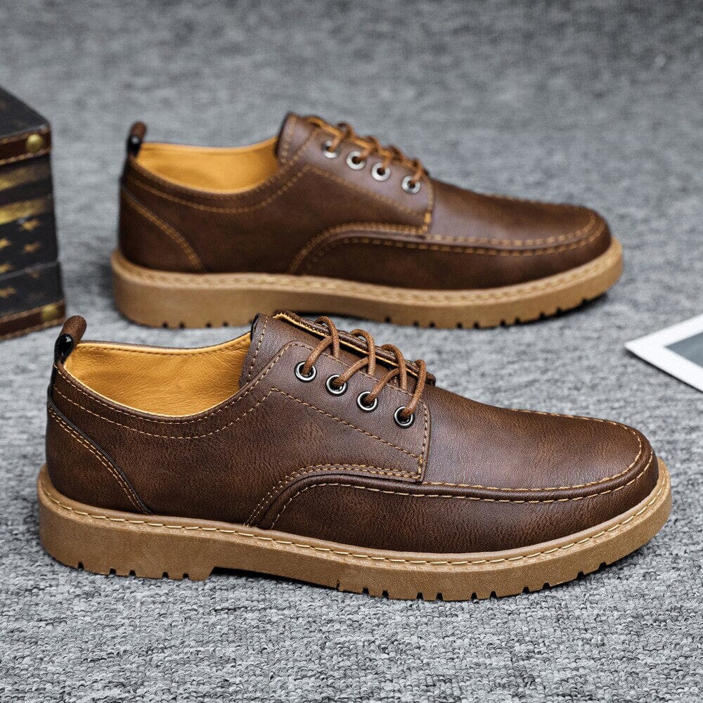 Sapato de Couro Vintage Sapato de Couro Vintage Nous Moda Masculina