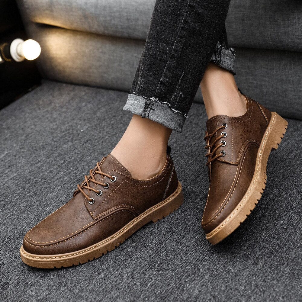 Sapato de Couro Vintage Sapato de Couro Vintage Nous Moda Masculina