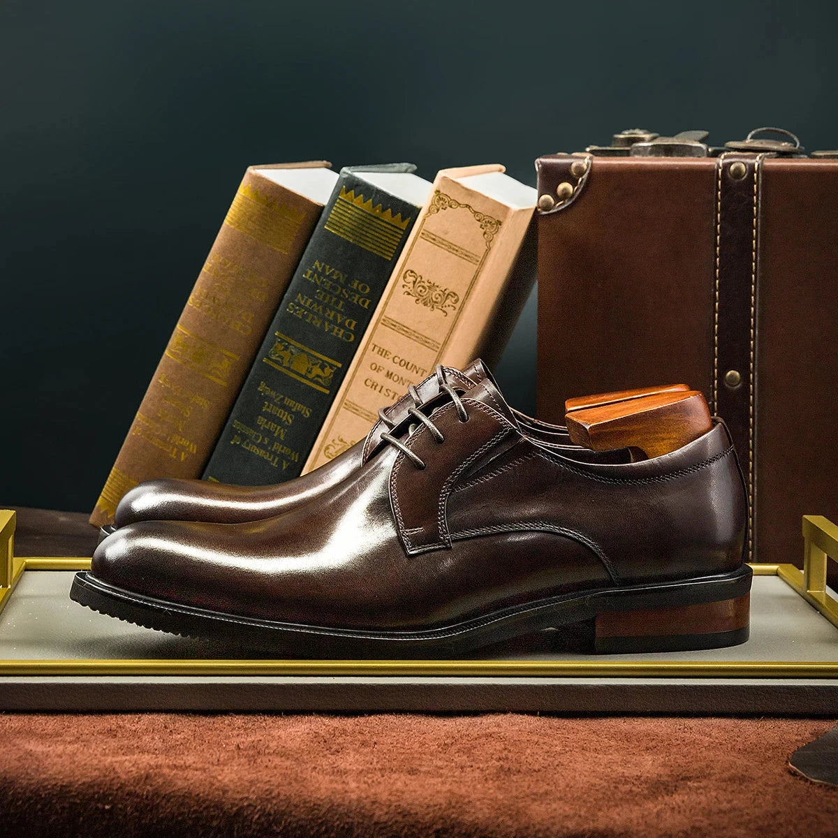 Sapato Derby Masculino Feito à Mão – Couro Legítimo Sapato Derby Masculino Feito à Mão Hanmce – Couro Legítimo Nous Moda Masculina
