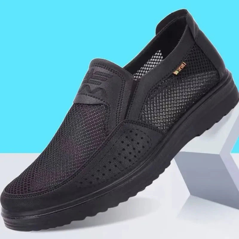 Sapato Masculino Respirável Summer Sapato Masculino Respirável Summer Nous Moda Masculina Preto 37