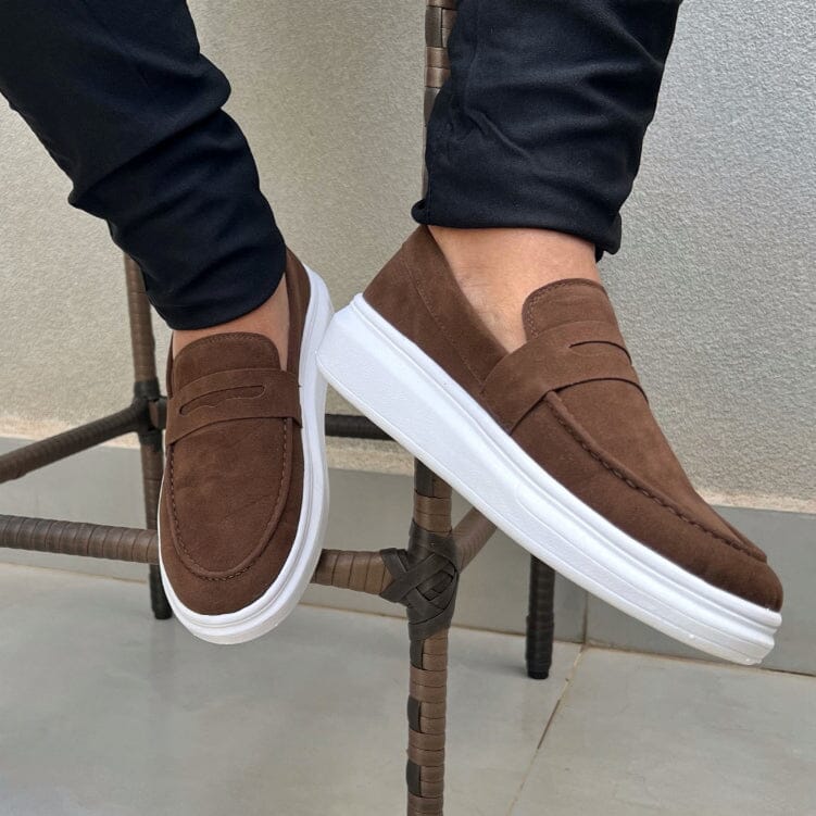 Sapato Oxford Brogue Masculino Loafer Mocassim Sapato Oxford Brogue Masculino Loafer Mocassim Nous Moda Masculina Café 37