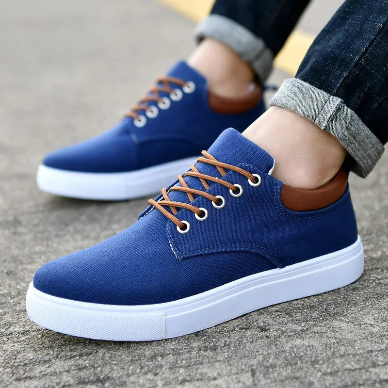 Tênis Casual Fashion Canvas Tênis Casual Fashion Canvas Nous Moda Masculina Azul 37