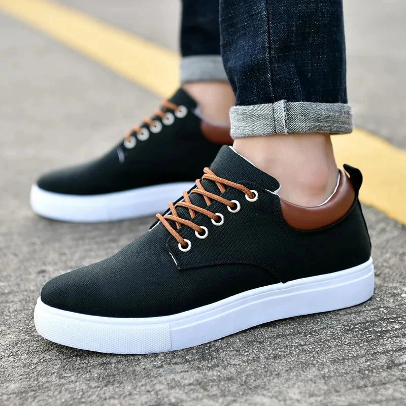 Tênis Casual Fashion Canvas Tênis Casual Fashion Canvas Nous Moda Masculina Preto 37