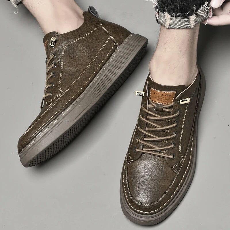 Tênis em Couro Brend Tênis em Couro Brend Nous Moda Masculina