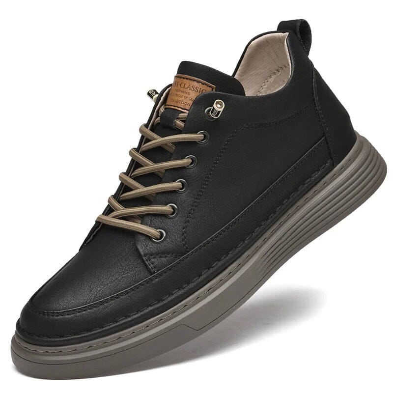 Tênis em Couro Brend Tênis em Couro Brend Nous Moda Masculina Preto 38