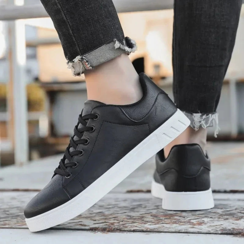 Tênis Masculino de Couro Elegance Tênis Masculino de Couro Elegance Nous Moda Masculina