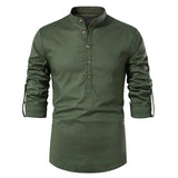 Camisa Casual Algodão Troover camisa Nous 