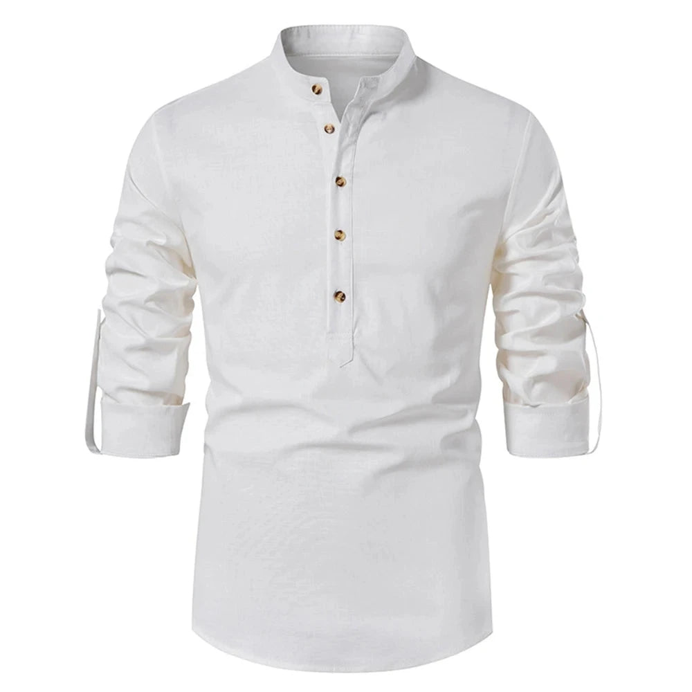 Camisa Casual Algodão Troover camisa Nous 