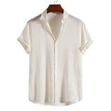 Camisa Casual Manga Curta Summer Camisa Casual Manga Curta Summer Nous Moda Masculina 