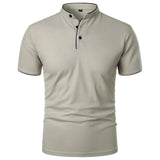 Camisa Casual Polo Basic Italy Camisa Casual Polo Basic Italy Nous Moda Masculina Cinza Claro M 
